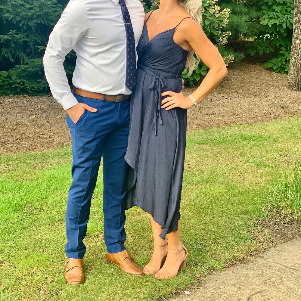 Hello Molly Navy Blue Midi Dress